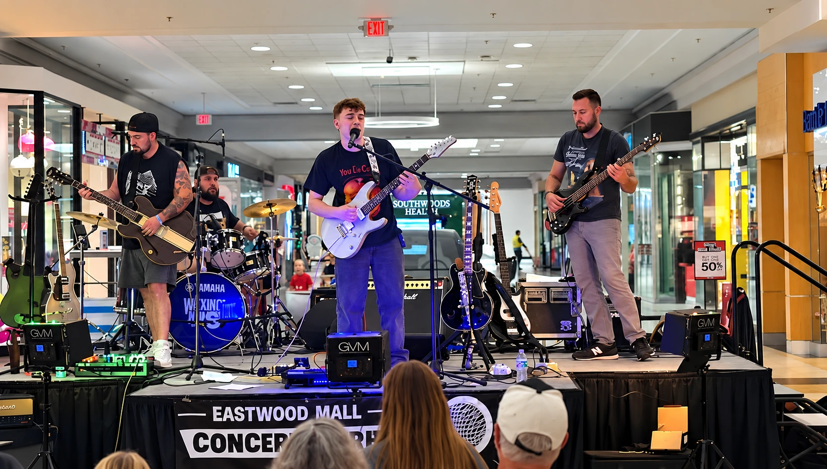 Without Us performing live